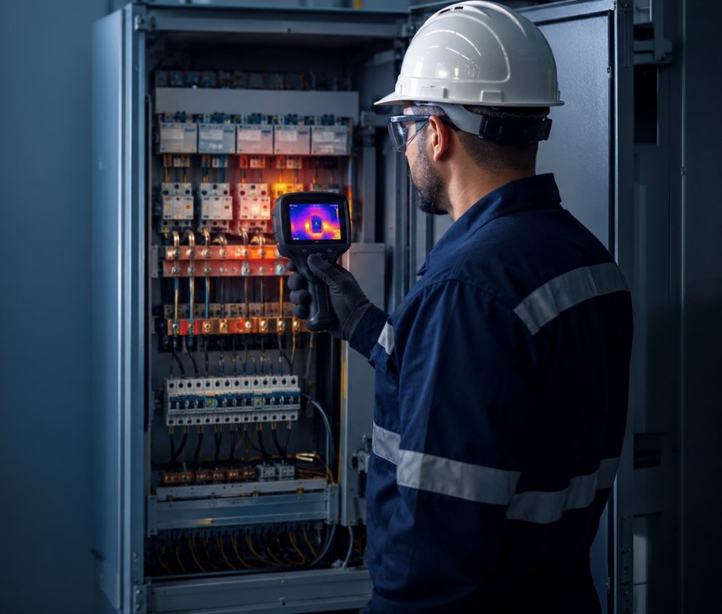 Inspeção termográfica elétrica com laudo técnico